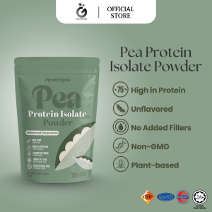 PureOrigins Pea Protein Isolate 500g | Pure & Unflavored | Non-GMO | High Protein | No Cholesterol & Trans Fat