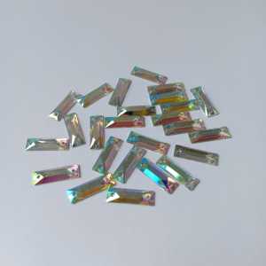payet diamond jahit resin persegi warna pelangi ukuran 6x17 harga per lusin