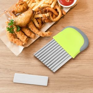 Non-slip Stainless Steel Potato Cutter不锈钢土豆切片器Pisau Memotong Kentang(READY STOCK)