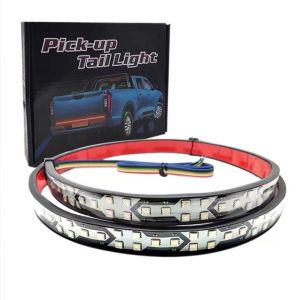 MADEWITH RGB Color Changing LED Tail Light Strip 12V 24V Dual Voltage Waterproof Sealed Brake Light Strip Dynamic Dynamic Flowing Effect Turn Signal Light For Trucks