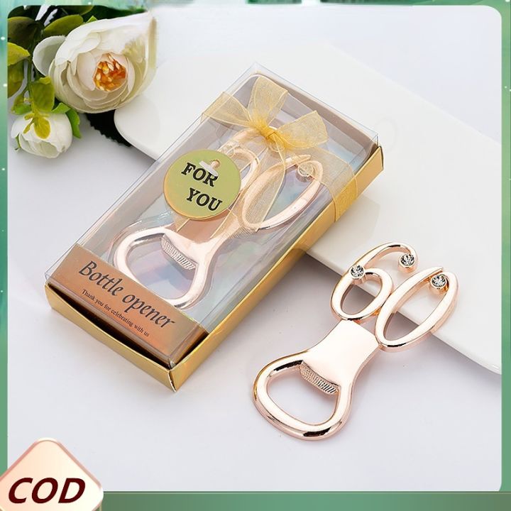 60th Birthday giveaways Anniversary Gifts Bottle Opener Souvenir for