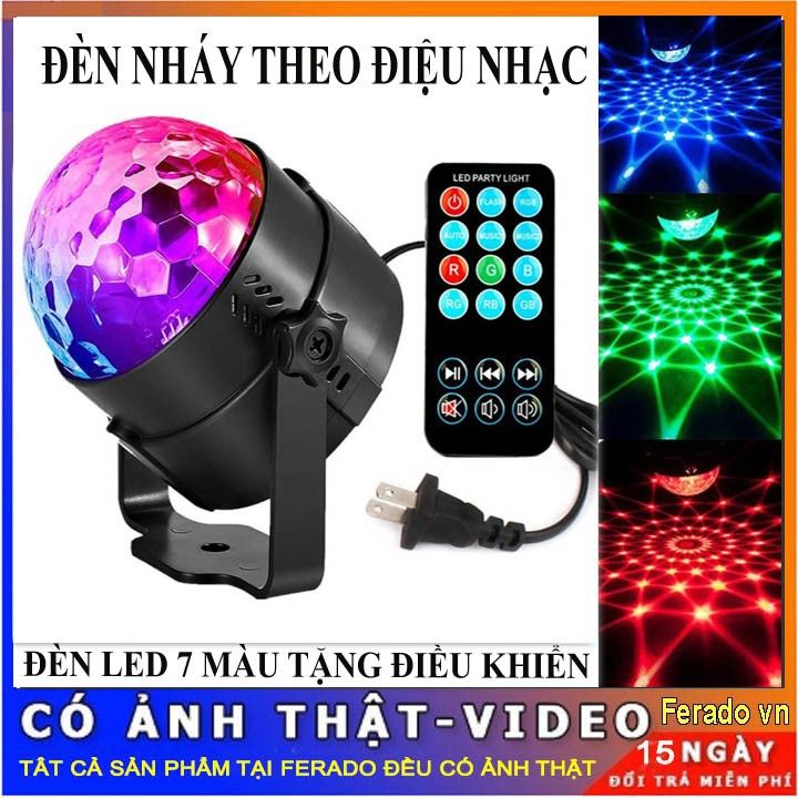 Đèn Led Xoay Trang Trí 7 Màu Cảm Ứng Theo Nhạc Vũ Trường, Sân Khấu Dành ...