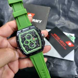 JAM TANGAN PRIA DEWASA 2024 SWISS ARMY KASUAL CRONO VARIASI TANGGAL AKTIF BD-7811 TALI RUBBER