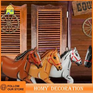 🎄【Special price】🎄Shao ลูกโป่งฟิล์มอลูมิเนียมรูปม้าตกแต่งวันเกิดงานปาร์ตี้ขี่ม้าตกแต่งงานปาร์ตี้