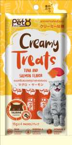 ขนมแมวเลีย รสทูน่าแซลมอน by PET815g*30ซอง เสริมด้วย วิตามินทอรีน DHA Omega 6 และวิตามิน E พร้อมส่ง