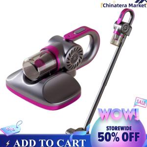 [Chinatera]85000Pa Handheld Vacuum Cleaner with UVC Light Cordless Dust Mite Removal USB Rechargeable Electric Sweeper for Bed Sofa