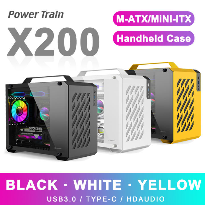 Power Train X200 M-ATX MINI-ITX Portable Computer Case Supports 240 ...