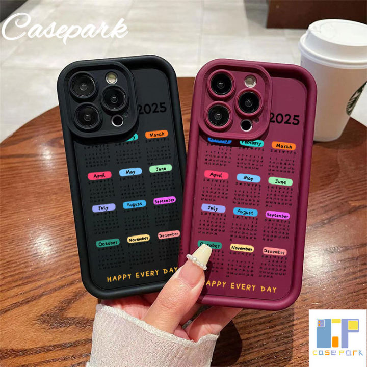 Casepark New 2025 Calendar Casing For Samsung S21 S22 S23 S24 Plus Ultra A05 05s A33 5G A14 A34 A54 A04s A04E A24 A23 A13 A03 A52 A52s A03s A02s A12 A22 A51 A32 A50 4G 5G INS Style Colorful Phone Cases TPU Soft Protective Cover