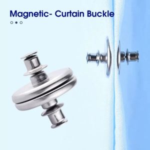 Set 1 cặp khóa rèm cửa nam châm có thể thao rời tiện lợi buộc rèm  kẹp rèm