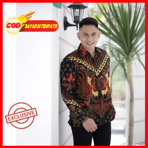 BAJU BATIK LENGAN PANJANG BAJU BATIK PRIA LENGAN PANJANG MODERN 2024 BAJU KEMEJA BATIK MODERN