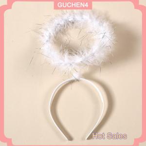 GUCHEN4🎀 Giáng sinh biểu diễn bên ủng hộ lông thiên thần Headband cosplay trang phục thiên thần trang phục thiên thần Halo Headband