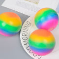 7CM Spongy Rainbow Ball Bead Stress Squeezable Hand Exercise Balls Relief Anti Stress Pop It Fidget Toy Simple Dimple Fidget Toy. 