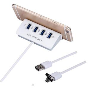 Bộ chia 4 Cổng USB OTG HUB với Dock cho điện thoại thông minh & Máy Tính chất lượng cao