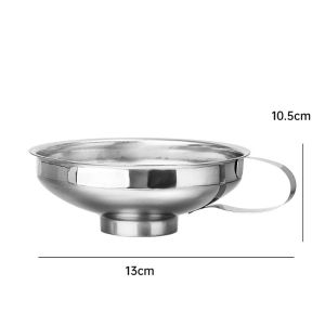 Stainless Steel Wide Mouth Funnel Jam Funnel Large Multi Function Leak Oil Leak Kitchen Accessories Gadgets