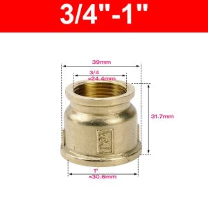 WININ Đồng thau Phụ kiện ống đồng thau 1/8" 1/4" 3/8" 1/2" 3/4" 1" Ren cái BSP Bộ chuyển đổi ống dẫn Bền bỉ Hình lục giác Phụ kiện ống đồng