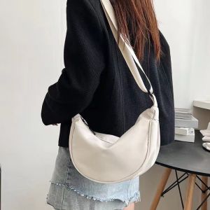 New Nylon Solid Color Simple Fashion Dumpling Shape Shopping Bag