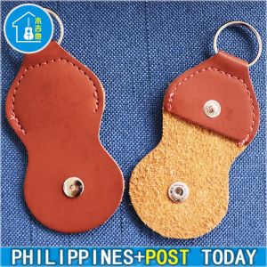 Guitar Pick Holder Genuine Leather Guitarra Plectrum Case Bag Keychain Shape Guitar Accessories