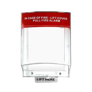 Quick Install Fire Button Shield Plastic Housing Wall Mounted Safety Enclosures for Schools Hospitals Easy to Install