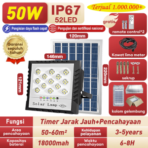 Lampu tenaga surya otomatis solar led outdoor sorot lampu led super terang solar cell 24 jam IP67