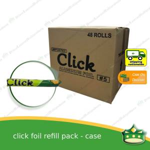 [1 case] CLICK aluminum foil refill packs (48 rolls) for wrapping food embotido bangus inihaw