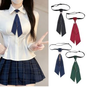 NOBLELYN Pearl Bow Tie Adjustable Vintage Fabric Necktie Fashion Handmade Shirt Collar Tie