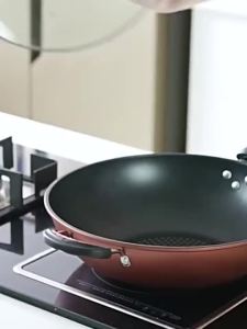 32CM/34CM  Nonstick Frying Pan with Lid Non Toxic PFOA Free Even Heating and Less Oil