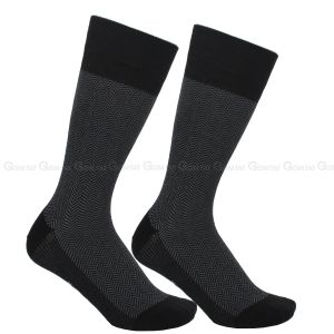 [Xả hàng] Hộp 4 đôi tất nam công sở GOMTAT mẫu sọc xương cá chất liệu cotton cao cấp thoáng khí êm chân - GOM-MIX14-CB4