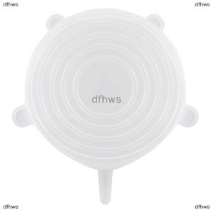 [COD] dfhws 6pcs Silicone Covers Adaptable Silicone Lids Universal Dish Stretch Keeping Fresh Airtight Cover Silicone Food Lids For Kitchen