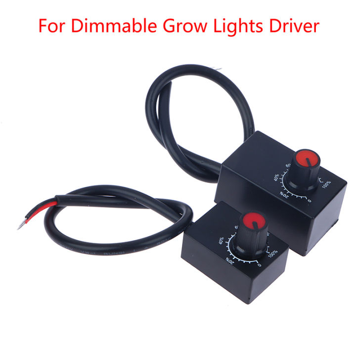 Mini DC 0-10V / 1-10V PWM Knob Dimmer – 0-100% Stepless Dimming For LED Drivers