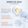 SKINEVER Salicylic Acid Refreshing Facial Scrub Cleanser Gentle Exfoliating Oil Control Acne Treatment. 