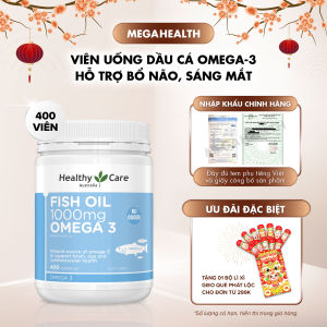 Healthy Care Omega-3 Fish Oil 1000mg (Úc) – Dầu Cá Tốt Cho Tim Mạch & Trí Não