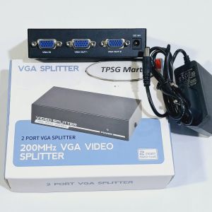 Bộ chia VGA 1 ra 2 (2 Port VGA Splitter) / 1 VGA Input ra 2 VGA Output (VGA-2002)