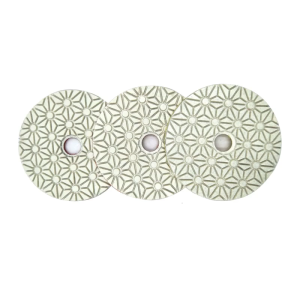 3 Pcs/Set Dry/Wet Diamond Polishing Pads 4inch 100mm 3-Step Polishing Pad for Granite Marble Concrete Stone Floor Polish