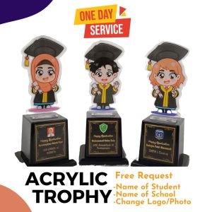 Piala Plakat Wisuda Akrilik