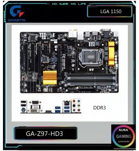 1150 MAINBOARD GIGABYTE GA-Z97-HD3 DDR3 GEN4thพร้อมส่ง