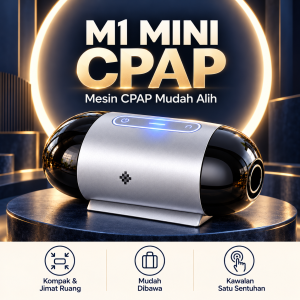 AMKado M1 MINI CPAP Mesin Pernafasan Mini Portable AUTO CPAP Ventilator Mudah Dibawa Travel Sleep Device Compact Breathing Machine Lightweight Sleep Equipment Peranti Bantuan Tidur Mesin Pernafasan Mudah Alih 便携呼吸机 AMK