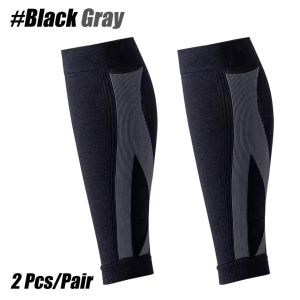 Buzesty 1 Pair 20-30 mmHg Calf Support Compression Sleeves for Men Women - Footless Compression Socks Support for Varicose Vein Nursing Pregnancy Running ( 360N Knitting Technology From Germany )