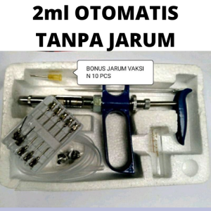 [COD] Suntikan Besar Jumbo Otomatis Vaksin Ayam Anti Virus Tetes Kambing Sapi Babi Jarum alat hewan