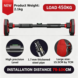 Doorway Pull Up Bar No Drilling Adjustable Chin Up Bar Max Load 1380KG 5 Safety Protections Home Gym Door Frame Fitness Bar