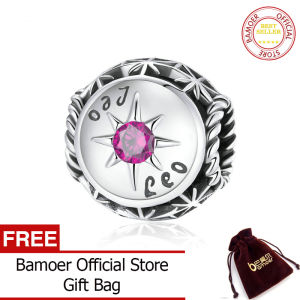 BAMOER Genuine Original Women Silver Bracelet 925 Sterling Shining Aries Bead Metal Charm for DIY Jewelry Making beads SCC1725