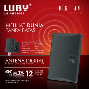 Luby Antena TV Digital HDTV Indoor Outdoor Booster - ANT1001 - FREE ONGKIR Jabodetabek