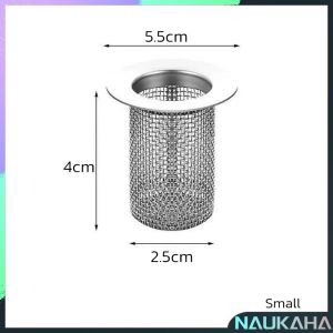 NAU.K Multifunctional Stainless Steel Floor Drain Bathroom Sink Drain Strainer Hair Catcher Anti-clog Trap