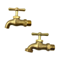 BRASS FAUCET PLAIN BIBB OR HOSE BIBB. 
