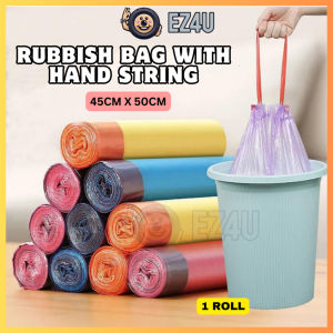 [EZ4U] 1 ROLL Garbage Bag Drawstring Plastic Rubbish Beg Plastik Sampah Rumah Bertali 束带垃圾袋