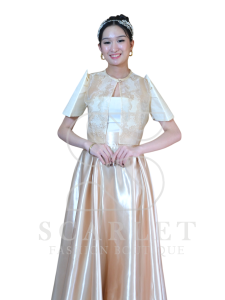 Set Modern Filipiniana Classy Bolero Top And Satin Skirt
