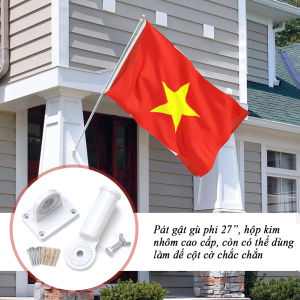 Pát gật gù 180 độ phi 27mm dùng treo cờ tổ quốc hoặc mái hiên