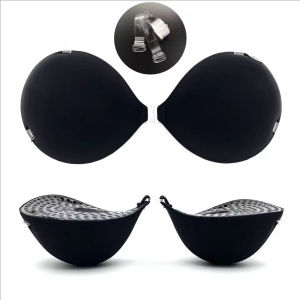 Stiker Payudara ซิลิโคนหนา5ซม. สำหรับชุดเจ้าสาวการแสดงอกแบนบราแบบแปะแบบหนามองไม่เห็น