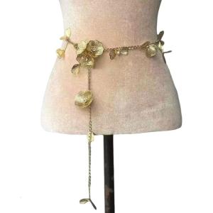 Phong cách dải thắt eo Tính năng Tua/lớp đơn hoa ngọc trai quyến rũ tăng cường trang phục cho Đầm buổi tối hoặc trang phục giản dị