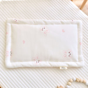 2024 New Pure Cotton Newborn Flat Pillow Cushion Cartoon Baby Protection Pillow Infant Sleeping Pillow