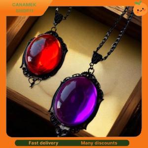 ❣️❣️❣️ Vampire Bat Necklace Blood Cameo Purple Gothic Jewelry Black Bat Witch Accessories Pagan Alternative Vintage Choker Man